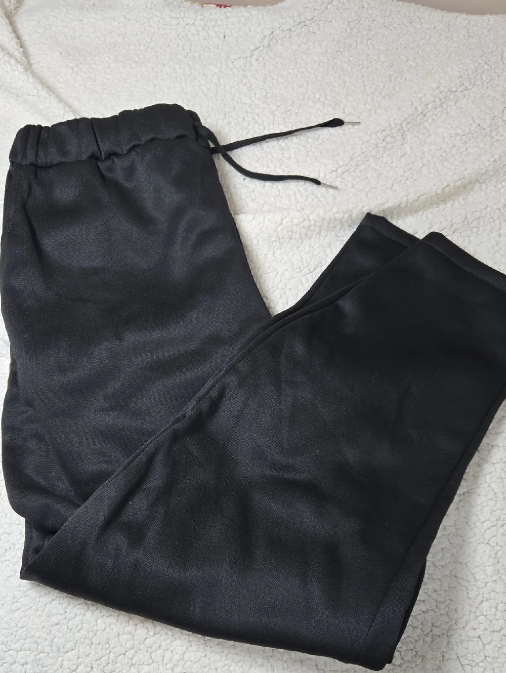 Men's Black Drawstring Jogger Pants